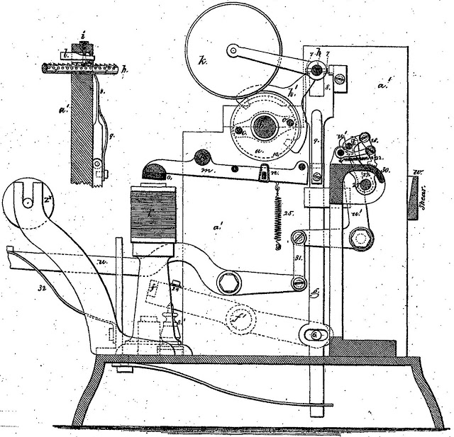 Edison 1872 Writing Machine