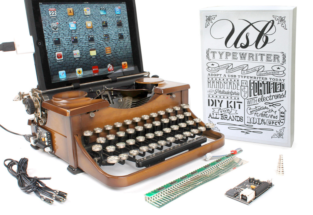 Turn your typewriter into a computer keyboard
